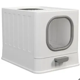Meilleurs prix pour Bac à litière fermé pour chat - Virex® - XXL - Anti-odeur - Anti-traces - Anti-fuites - 48.3x35.8x38.8 cm