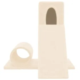 Comparer les prix de Bon plan Arbre à chat - JILI HOT - avec griffoir en sisal Crème 59cm Thome8565932