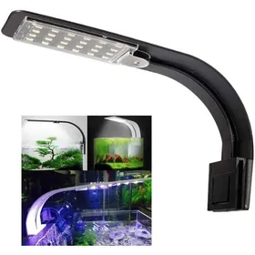 Comparer les prix de Lampe Aquarium Lampe LED Ultra Mince Lampe LED Aquarium Mini Lampe Pince Aquarium avec 24 LED Lumière Blanche et Bleue pour Poisso