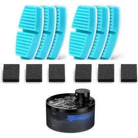 Comparer les prix de Convient aux fontaines à eau sans fil pour chats: Fontaine à Eau pour Chat Filtres-6 Filters+6 Mousse Filters-Convient pour Distribu