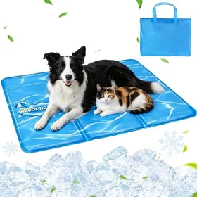 Comparer les prix de Tapis Rafraîchissant pour Chien Chat60*100cm Tapis Fraîcheur Auto Rafraîchissant Gel avec Sac de L 20 x l 10 x H 3 cm
