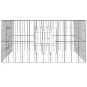 Comparer les prix de Bon plan Clapier Enclos animaux - JILI HOT - Cage à lapin 110x110x55cm Fer galvanisé - Pour Jardin Thome6130150
