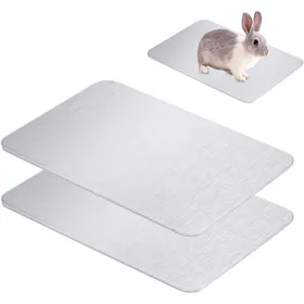 Comparer les prix de Lot de 2 tapis rafraîchissants pour animaux de compagnie 30 x 20 cm en aluminium pour petits animaux