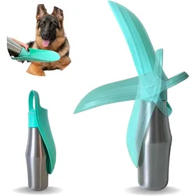 Meilleurs prix pour Gourde de promenade pour chien - ULISEM - 750ML - Acier inoxydable - Isotherme 24h - Anti-fuite