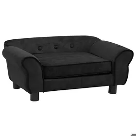 Comparer les prix de Canape pour chien noir 72 cm peluche noir