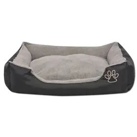 Meilleurs prix pour Bon plan Tapis Matelas Antidérapant Lit pour chiens - JILI HOT - avec coussin rembourré Taille M Noir Thome1959934