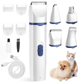 Meilleurs prix pour Tondeuse pour animaux - AIMOONSA - 4 en 1 - Silencieuse - Rechargeable USB - Lames en céramique