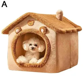 Comparer les prix de Maison pliable pour animaux de compagnie - FEBEST - Lit pour chiot - Maison pour chiens et chats - Respirant