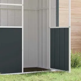 Comparer les prix de Cage à oiseaux en acier galvanisé - WIENS - 115x78x200 cm - Anthracite - Acier galvanisé - Cadre robuste