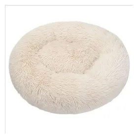 Comparer les prix de Lit Rond en Peluche - YYV - Canapé pour Chien et Chat - Couleur Beige - Taille Moyenne - Intérieur