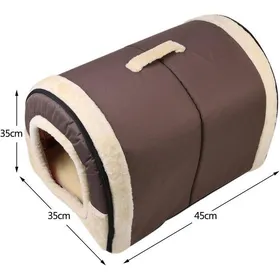 Comparer les prix de Nid Douillet et Canapé-Lit Pliable pour Animaux Matelas Confortable et Antidérapant pour Chien et Chat (Marron) YYV