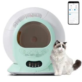 Meilleurs prix pour 65L Bac à Litière auto-nettoyant, Adaptatif Chats, Maison de Toilette, Robot Litière Automatique, Elimine les odeurs, Contrôlé APP