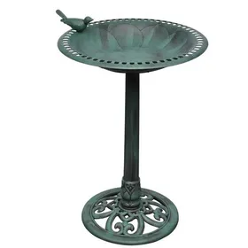 Comparer les prix de （ON SALE)Bain pour oiseaux avec oiseau décoratif - Abreuvoir à oiseaux Maison@8552036