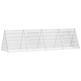 Meilleurs prix pour Cage à lapins en métal - vidaXL - 215x55x55 cm - Argent - Acier zingué - Résistant aux intempéries - Usage extérieur
