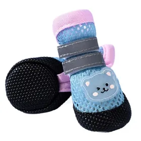 Meilleurs prix pour Chaussettes pour chien Imperméable et résistant Maille respirante Sangles adhésives double couche Avec réfléchissantes sécurité