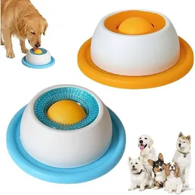 Meilleurs prix pour 2pcs Lick Bowl pour Chiens Matrice de Léchage pour Chiens Bol de Léchage pour Chien Jouet de Léchage pour DISTRIBUTEUR DALIMENT