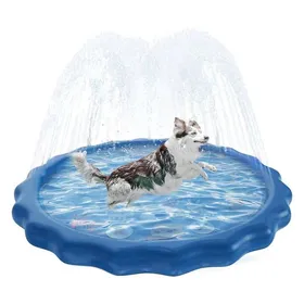 Meilleurs prix pour Tapis deau pour chien (format lettre 170 cm) tapis de jeu deau avec arroseur tapis de jeu deau pour chien