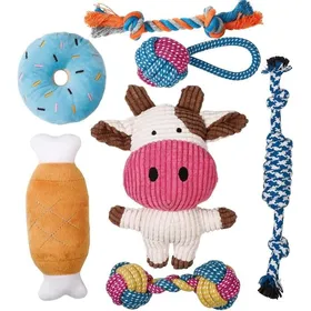 Comparer les prix de Set de 7 jouets pour chiens Toozey pour petits chiots jouet résistant divertissement animal domestique
