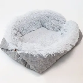Meilleurs prix pour Sac de couchage 2 en 1 pour chat - Coussin chaud pour chat - Couverture pour chat