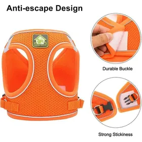 Comparer les prix de Harnais et laisse pour chat - MICH - Anti-évasion - Réfléchissant - Réglable - Gilet respirant - Taille M