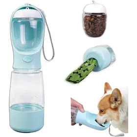 Comparer les prix de Bouteille deau portable pour chien bouteille deau de voyage pour chiens gamelle portable pour chiens et chats bleue UISAVE