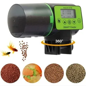 Meilleurs prix pour Distributeur automatique de nourriture pour poissons monobloc pour aquarium Minuterie pour vacances, week-ends, vacances Capacité