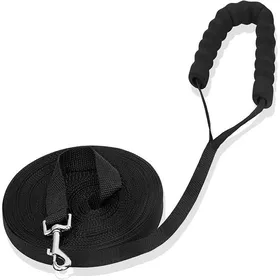 Meilleurs prix pour Longe pour Chien 20mLaisse Chien Longe pour Chien Noir Laisse de Dressage pour ChienLongue Laisse pour Chien de Petites à