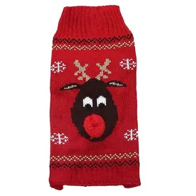 Comparer les prix de Pull de Noël pour chien - GIGICIAL - XL - Rouge - Tricoté - Chaud