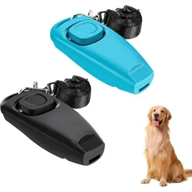 Comparer les prix de Sifflet de dressage 2 en 1 pour chien rappel et dressage accessoire pour chiots chats chevaux lot de 2 avec cordon