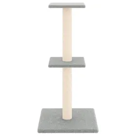 Meilleurs prix pour Bon plan Arbre à chat - JILI HOT - avec griffoirs en sisal gris clair 73cm Thome1261036