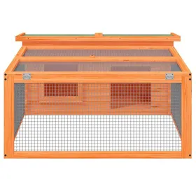 Meilleurs prix pour Clapier rustique - vidaXL - bois de pin massif contreplaqué - marron vert - 1175 x 97 x 475 cm - hydrofuge - pour lextérieur tu