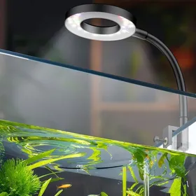 Meilleurs prix pour Lampe Aquarium LED 8W - Spectre Complet - Dimmable Avec Minuteur - Pince USB Mobile - Pour Bac 38 à 38L - Blanc Bleu Rouge Vert