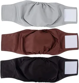 Comparer les prix de Couches lavables pour chiens mâles (3 pièces), bande réutilisable avec absorption forte et ajustement confortable