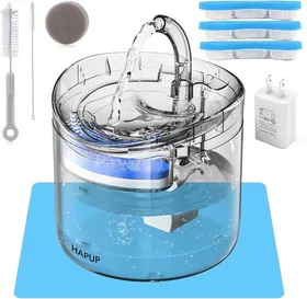 Comparer les prix de Fontaine A Eau Pour Chat Automatique 18 L Fontaines À Eau Pour Chats Chiot Avec 2 Modes DEau 3 Filtre 1 Pompe Usb Silencieuse