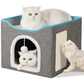 Meilleurs prix pour Panier pour Chat - Lit Moelleux et Confortable Maison pour Chat Intérieur Hamac et Coussin Doux Idéal pour Chats et Chiots