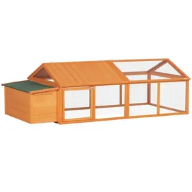 Comparer les prix de Poulailler en bois - CDISPLAY -Avec nichoirs -  Convient pour 4 à 8 poules