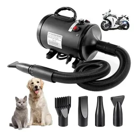 Comparer les prix de Sèche-Cheveux Portable pour Chien, Vitesse Réglable, Contrôle de la Température, 4 Buses et Tuyau Extensible