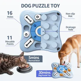 Meilleurs prix pour Jouet Interactif pour Chien-Distributeur de Friandises, Stimulation Mentale et Anti-glouton pour Dressage et Enrichissement-B