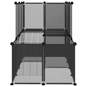 Meilleurs prix pour BEL ACHAT*Cage poulailler Extérieur de Jardin - poules/lapins - Maison pour petits animaux Noir 142x74x93 cm PP et Acier