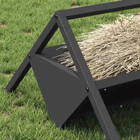 Meilleurs prix pour Trough dalimentation pour le bétail - MOTHINESSTO - Noir - Acier laminé à froid - 111 x 76 x 38 cm - 10 kg