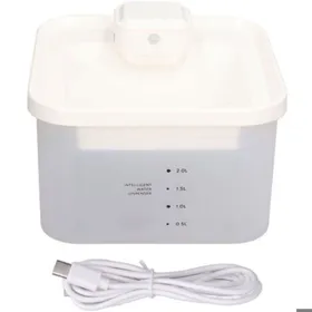 Comparer les prix de Fontaine à eau pour chat et chien - LON® - Automatique sans fil - Blanc - Capteur IR 2L UV