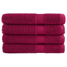 Meilleurs prix pour vidaXL Serviettes de Sauna de Qualité Supérieure 4 pcs, Paréos de Sauna, Draps de Bain, Serviettes de Douche Salle de Bain 137219
