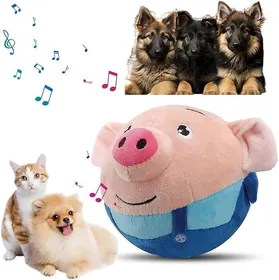 Meilleurs prix pour Jouet pour Chien Interactif, Jouet en Peluche Actif en Mouvement, Jouet de Balle Rebondissante pour Chiens,Interactive(Blue Pig)