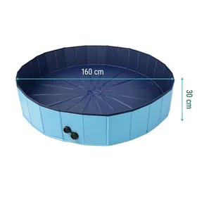 Meilleurs prix pour Piscine pliable pour animaux de compagnie - Sillar - 160x30cm - parfait pour les chiens et les chats