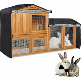 Comparer les prix de Housse imperméable pour cage à lapin - Virex® - Dimensions 122x50x105 cm - Tissu Oxford résistant - Imperméable
