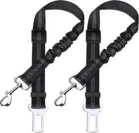 Meilleurs prix pour Ceinture de sécurité pour chien - YNKKVRE - Lot de 2 - Réglable - Absorption des chocs - Nylon épais