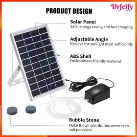 Comparer les prix de Oxygénateur daquarium - AKOZON - Pompe solaire - Énergie solaire portable - Installation sans câblage - Silencieux