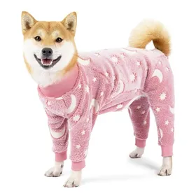 Meilleurs prix pour Pyjama pour chien combinaison en flanelle chaude et douce avec jambes pour chien et chat... Label