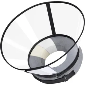 Meilleurs prix pour Collerette pour chien anti léchage - Virex® - Mousse douce - Collier réglable - Respirant - Gris - Taille 1