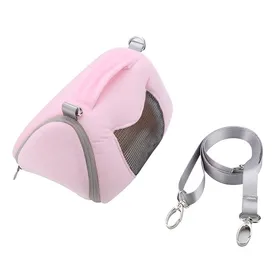 Meilleurs prix pour Sac de transport respirant pour petits animaux de compagnie, sac de voyage pour hamster, sac d'extérieur pour reptiles, rose